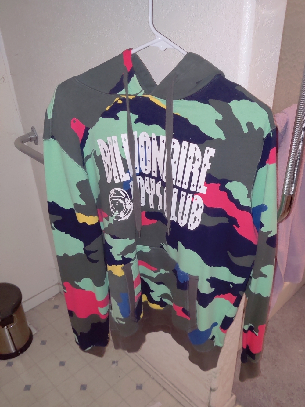 Billionaire Boys Club BBC BB Runner Hoodie Mens Large Multi-Color Camo Rare